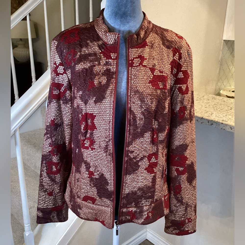 Ruby Rd. Bomber Jacket Size 12 - Picture 2 of 11